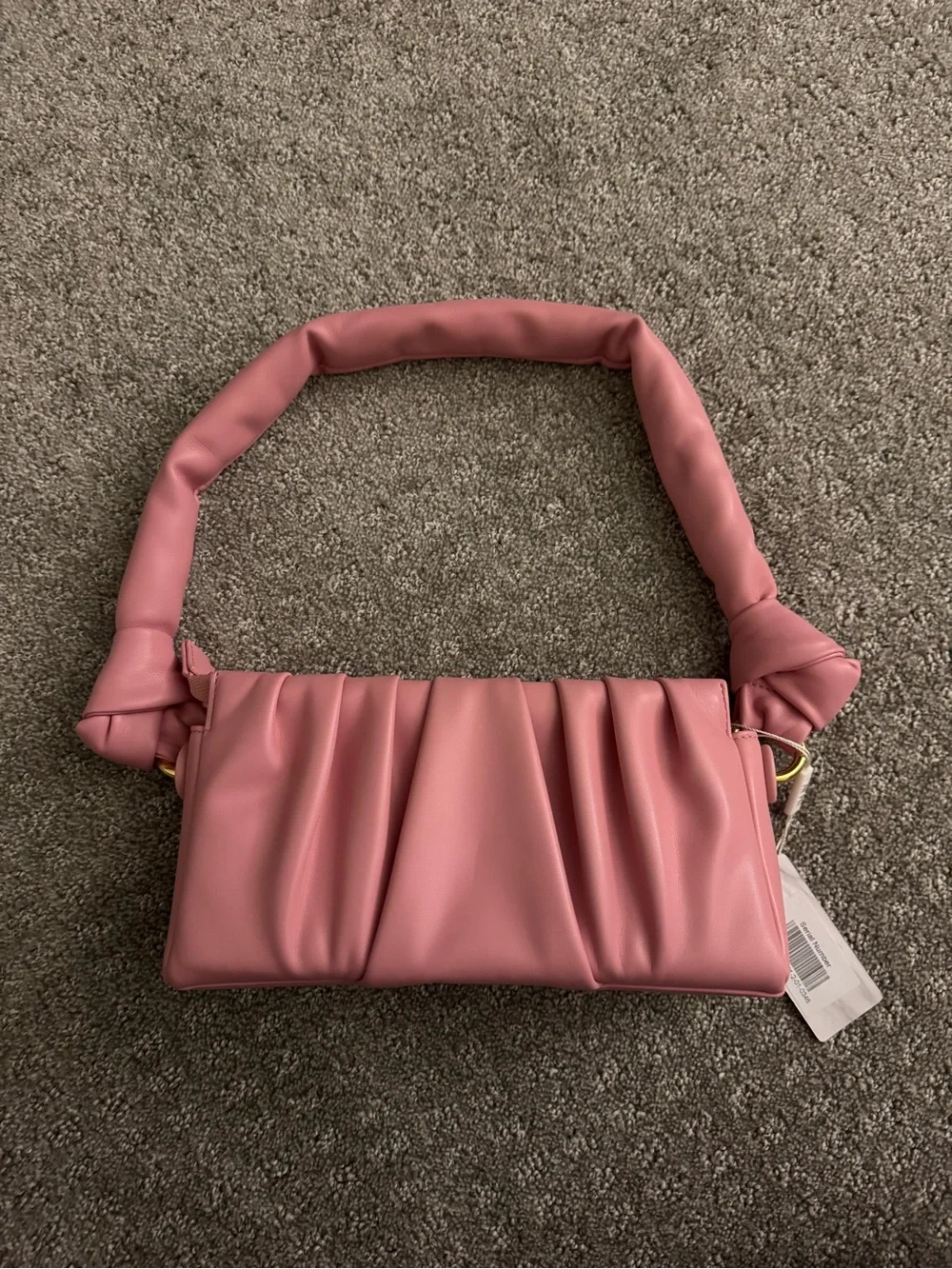 JW PEI Pink Pleated Shoulder Bag